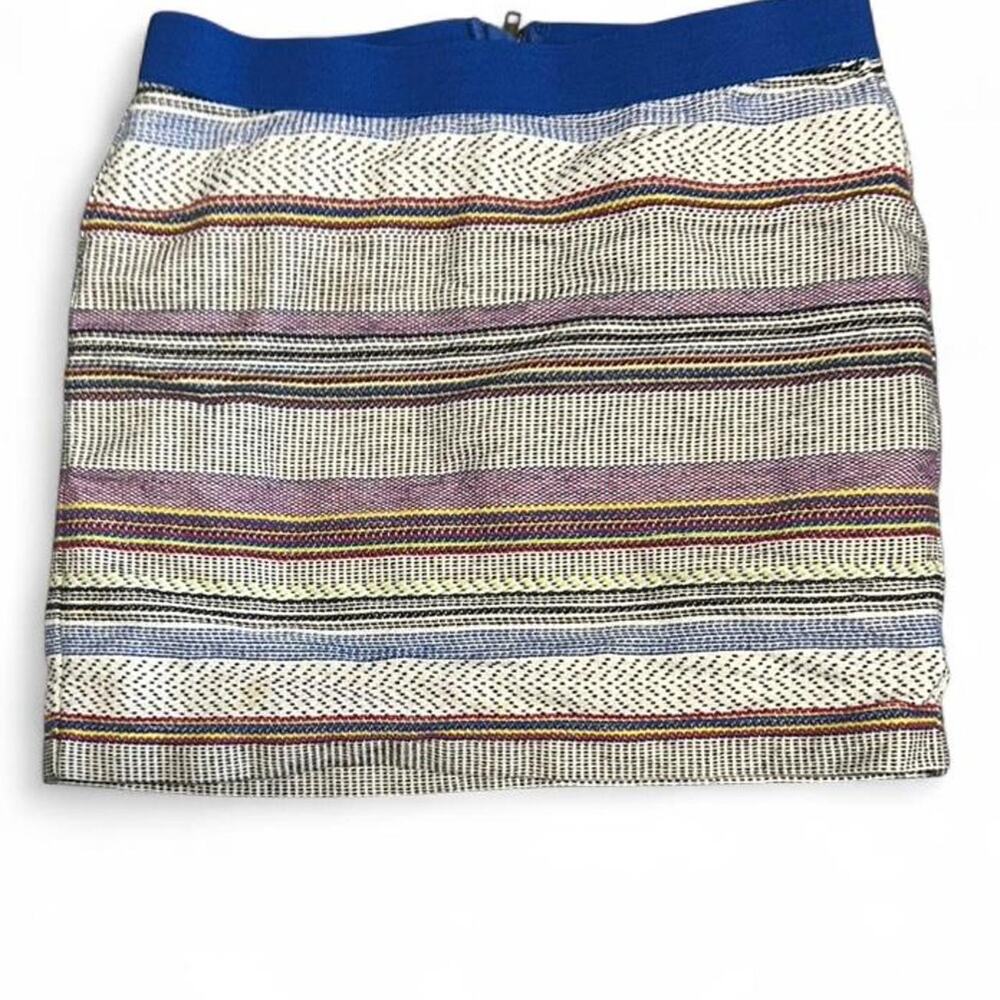 Size 2 the Gap multicolored woven style Y2K mini skirt boho festival